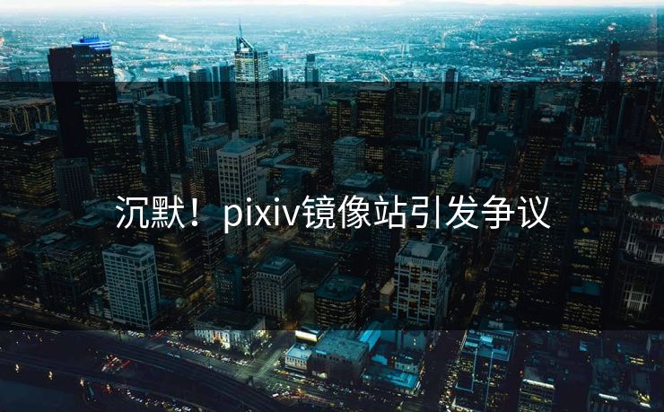沉默！pixiv镜像站引发争议