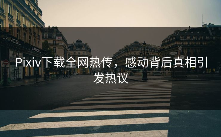 Pixiv下载全网热传，感动背后真相引发热议