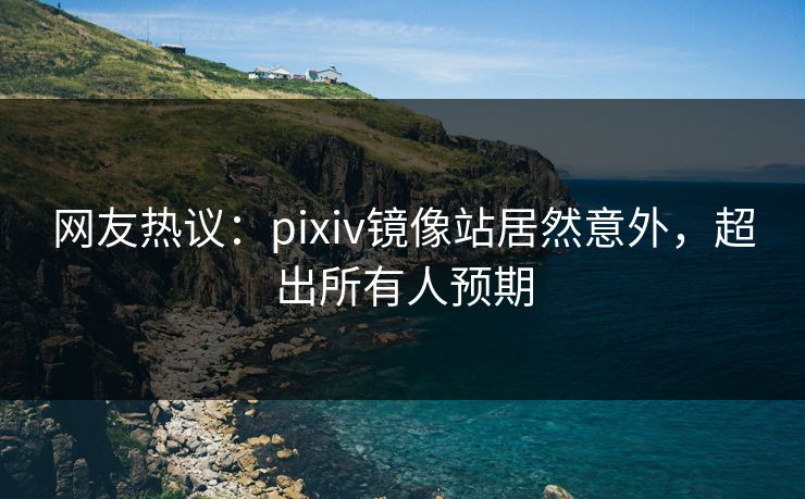 网友热议：pixiv镜像站居然意外，超出所有人预期