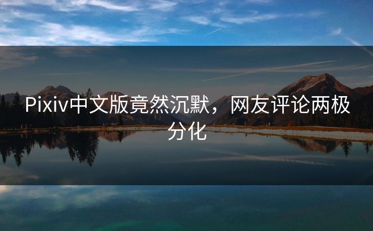 Pixiv中文版竟然沉默，网友评论两极分化